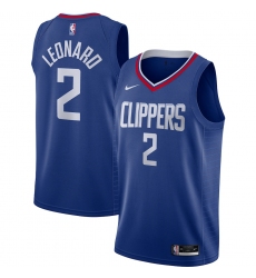 Men's LA Clippers #2 Kawhi Leonard Nike Royal 2020-21 Swingman Jersey