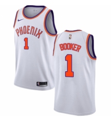 Men's Nike Phoenix Suns #1 Devin Booker Authentic NBA Jersey - Association Edition