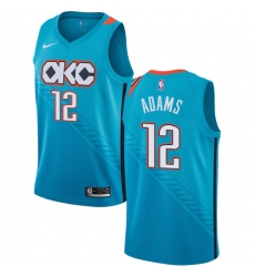 Women's Nike Oklahoma City Thunder #15 Kyle Singler Swingman Turquoise NBA Jersey - City Edition