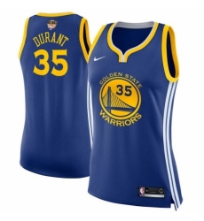 Women's Nike Golden State Warriors #35 Kevin Durant Swingman Royal Blue Road 2018 NBA Finals Bound NBA Jersey - Icon Edition