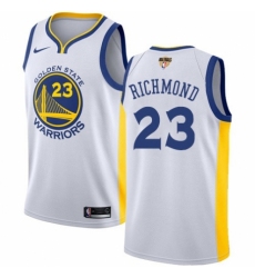 Youth Nike Golden State Warriors #23 Mitch Richmond Swingman White Home 2018 NBA Finals Bound NBA Jersey - Association Edition
