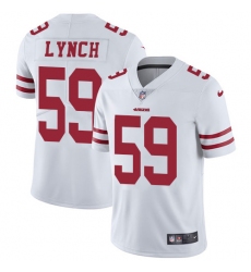 Men's Nike San Francisco 49ers #59 Aaron Lynch White Vapor Untouchable Limited Player NFL Jersey
