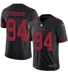 Youth Nike San Francisco 49ers #94 Solomon Thomas Limited Black Rush Vapor Untouchable NFL Jersey