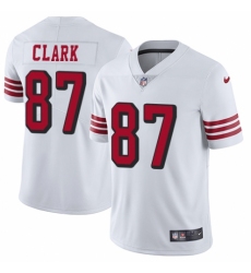 Youth Nike San Francisco 49ers #87 Dwight Clark Limited White Rush Vapor Untouchable NFL Jersey