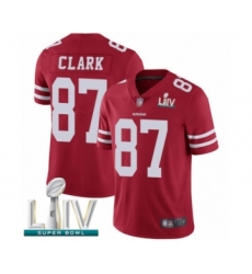 Youth San Francisco 49ers #87 Dwight Clark Red Team Color Vapor Untouchable Limited Player Super Bowl LIV Bound Football Jersey