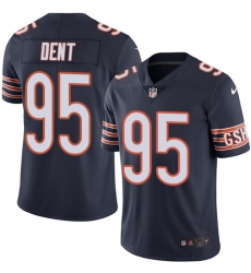 Men's Nike Chicago Bears #95 Richard Dent Navy Blue Team Color Vapor Untouchable Limited Player NFL Jersey