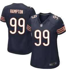 Women's Nike Chicago Bears #99 Dan Hampton Game Navy Blue Team Color NFL Jersey