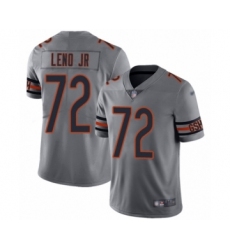 Men's Chicago Bears #72 Charles Leno Limited Silver Inverted Legend Football Jersey