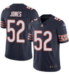 Men's Nike Chicago Bears #52 Christian Jones Navy Blue Team Color Vapor Untouchable Limited Player NFL Jersey