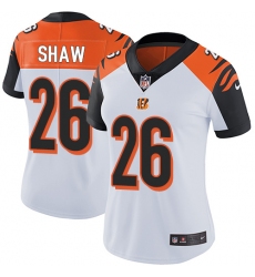 Women's Nike Cincinnati Bengals #26 Josh Shaw Vapor Untouchable Limited White NFL Jersey
