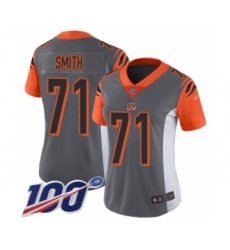 Youth Cincinnati Bengals #71 Andre Smith Limited Silver Inverted Legend 100th Season Football Jersey