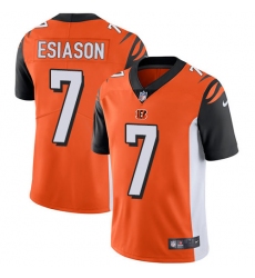 Men's Nike Cincinnati Bengals #7 Boomer Esiason Vapor Untouchable Limited Orange Alternate NFL Jersey