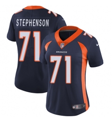 Women's Nike Denver Broncos #71 Donald Stephenson Navy Blue Alternate Vapor Untouchable Limited Player NFL Jersey