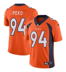 Youth Nike Denver Broncos #94 Domata Peko Orange Team Color Vapor Untouchable Limited Player NFL Jersey