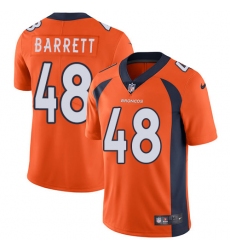 Men's Nike Denver Broncos #48 Shaquil Barrett Orange Team Color Vapor Untouchable Limited Player NFL Jersey