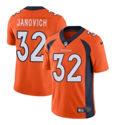 Men's Nike Denver Broncos #32 Andy Janovich Orange Team Color Vapor Untouchable Limited Player NFL Jersey