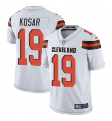 Men's Nike Cleveland Browns #19 Bernie Kosar White Vapor Untouchable Limited Player NFL Jersey