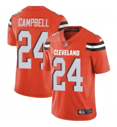 Men's Nike Cleveland Browns #24 Ibraheim Campbell Orange Alternate Vapor Untouchable Limited Player NFL Jersey