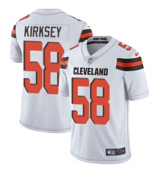 Men's Nike Cleveland Browns #58 Christian Kirksey White Vapor Untouchable Limited Player NFL Jersey