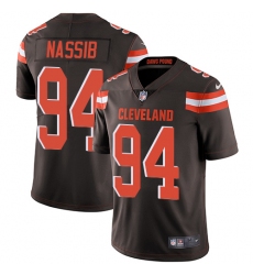 Youth Nike Cleveland Browns #94 Carl Nassib Brown Team Color Vapor Untouchable Limited Player NFL Jersey