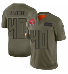 Youth Tampa Bay Buccaneers #40 Mike Alstott Limited Camo 2019 Salute to Service Football Jersey