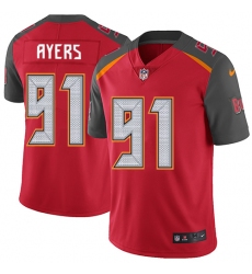 Men's Nike Tampa Bay Buccaneers #91 Robert Ayers Red Team Color Vapor Untouchable Limited Player NFL Jersey