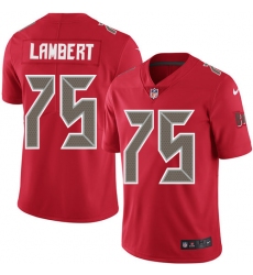 Men's Nike Tampa Bay Buccaneers #75 Davonte Lambert Limited Red Rush Vapor Untouchable NFL Jersey
