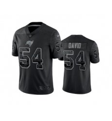 Men's Tampa Bay Buccaneers #54 Lavonte David Black Reflective Limited Stitched Jersey