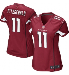 Women's Nike Arizona Cardinals #11 Larry Fitzgerald Game Red Team Color NFL Jersey