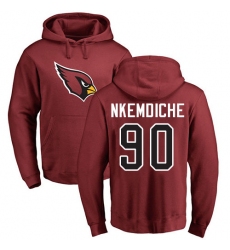 NFL Nike Arizona Cardinals #90 Robert Nkemdiche Maroon Name & Number Logo Pullover Hoodie