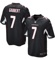 Men's Nike Arizona Cardinals #7 Blaine Gabbert Game Black Alternate NFL Jersey