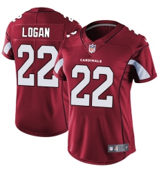 Women's Nike Arizona Cardinals #22 T. J. Logan Red Team Color Vapor Untouchable Limited Player NFL Jersey