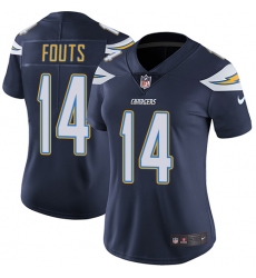 Women's Nike Los Angeles Chargers #14 Dan Fouts Navy Blue Team Color Vapor Untouchable Limited Player NFL Jersey