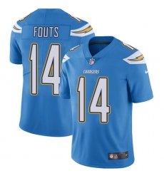 Youth Nike Los Angeles Chargers #14 Dan Fouts Electric Blue Alternate Vapor Untouchable Limited Player NFL Jersey