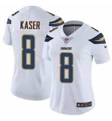 Women's Nike Los Angeles Chargers #8 Drew Kaser White Vapor Untouchable Limited Player NFL Jersey