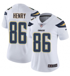 Women's Nike Los Angeles Chargers #86 Hunter Henry White Vapor Untouchable Limited Player NFL Jersey