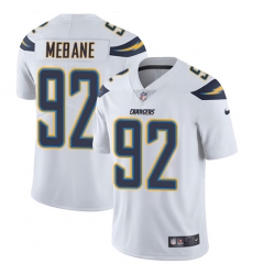 Youth Nike Los Angeles Chargers #92 Brandon Mebane White Vapor Untouchable Limited Player NFL Jersey