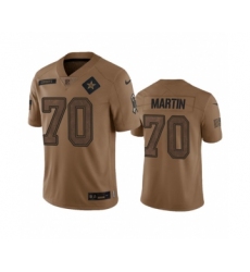 Men's Nike Dallas Cowboys #70 Zack Martin 2023 Brown Salute To Service Limited Football Stitched Jersey