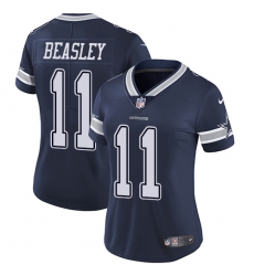 Women's Nike Dallas Cowboys #11 Cole Beasley Navy Blue Team Color Vapor Untouchable Limited Player NFL Jersey