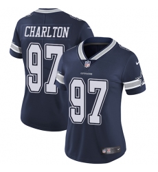 Women's Nike Dallas Cowboys #97 Taco Charlton Navy Blue Team Color Vapor Untouchable Limited Player NFL Jersey
