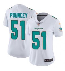 Women's Nike Miami Dolphins #51 Mike Pouncey White Vapor Untouchable Limited Player NFL Jersey
