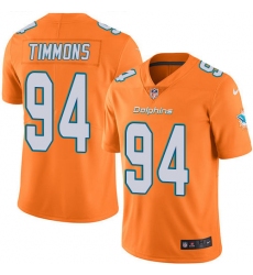 Men's Nike Miami Dolphins #94 Lawrence Timmons Limited Orange Rush Vapor Untouchable NFL Jersey