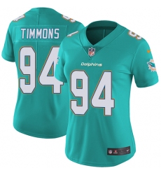Women's Nike Miami Dolphins #94 Lawrence Timmons Aqua Green Team Color Vapor Untouchable Limited Player NFL Jersey