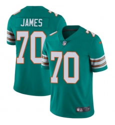 Men's Nike Miami Dolphins #70 Ja'Wuan James Aqua Green Alternate Vapor Untouchable Limited Player NFL Jersey