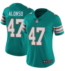 Women's Nike Miami Dolphins #47 Kiko Alonso Aqua Green Alternate Vapor Untouchable Limited Player NFL Jersey
