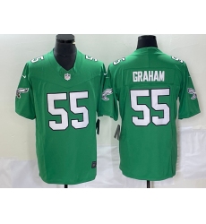 Men's Nike Philadelphia Eagles #55 Brandon Graham Green 2023 F.U.S.E. Vapor Limited Throwback Stitched Football Jersey