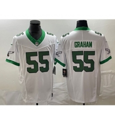 Men's Nike Philadelphia Eagles #55 Brandon Graham White 2023 F.U.S.E. Vapor Untouchable Stitched Football Jersey