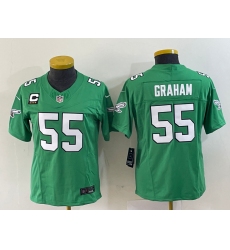 Women's Nike Philadelphia Eagles #55 Brandon Graham Green 2023 F.U.S.E. Vapor Untouchable C Stitched Football Jersey
