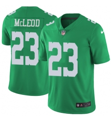 Men's Nike Philadelphia Eagles #23 Rodney McLeod Limited Green Rush Vapor Untouchable NFL Jersey