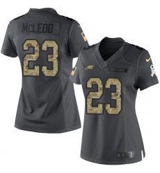 Women's Nike Philadelphia Eagles #23 Rodney McLeod Limited Black 2016 Salute to Service NFL Jersey